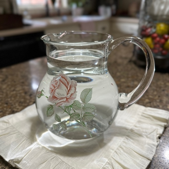 PASABAHCE, VINTAGE, CLEAR CRYSTAL PITCHER FROM THE EUROPEAN COLLECTION - Picture 12 of 12